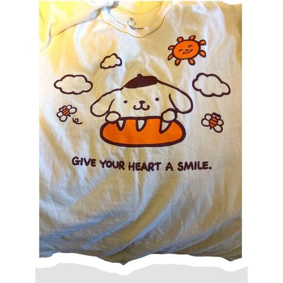 Sanrio Pompompurin Baguette Tonal GraphicWoman's T-Shirt Ripple Junction Medium - Picture 3 of 4